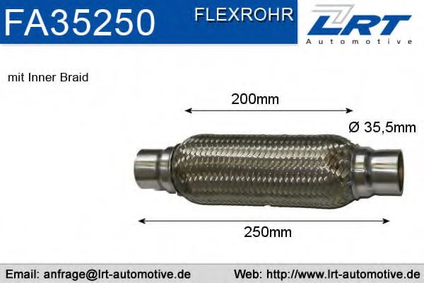 LRT FA35250 Flex Hose, exhaust system